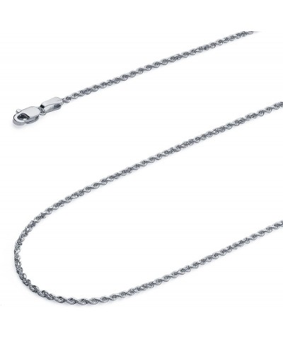 14K Solid Gold Rope Chains (Select Options) 18 Inches White Gold $469.95 Necklaces