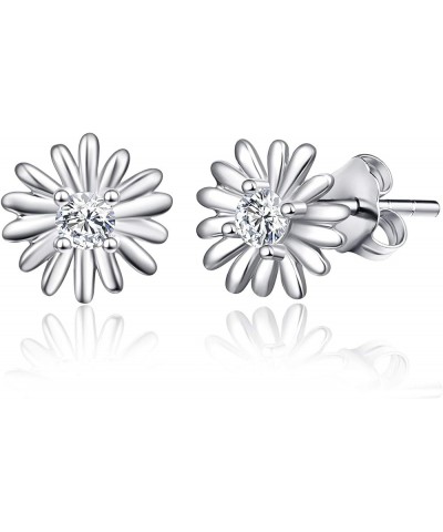 Daisy Earrings 925 Sterling Silver Daisy Flower Earrings Daisy Jewellery Gift for Women Girls E $13.44 Earrings