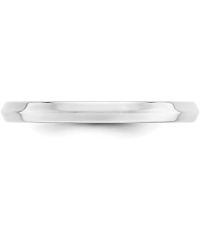 Solid 14k White Gold 2.5 mm Comfort Fit Knife Edge Wedding Band Ring $113.96 Rings