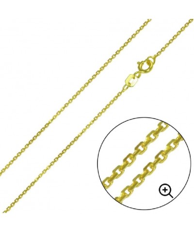 Sterling Silver Yellow Gold Plated 1mm Cable Chain Necklace w/Mahi Mahi Fish Pendant Charm Pendant w/ 22" Cable Chain $10.39 ...