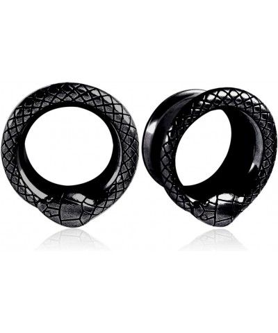 2PCS Cool-snake Hypoallergenic Stainless Steel Plugs Ear Gauges Weights Tunnels Piercing Expander Stretchers Fashion Body Jew...