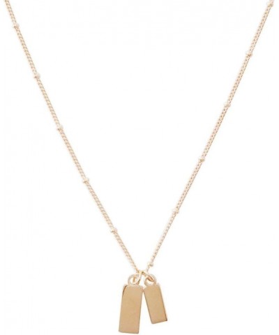 Small Dog Tag Together Necklace in Gold, Rose Gold, or Silver | Minimalist, Delicate Jewelry Rose Gold $13.64 Necklaces