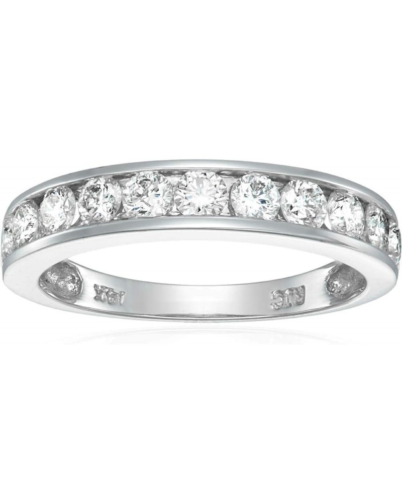 1 cttw to 2 cttw White Diamond Wedding Band for Women 14K Gold Channel Set, Size 4.5-10 10 1 CTTW White $579.99 Others