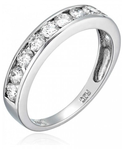 1 cttw to 2 cttw White Diamond Wedding Band for Women 14K Gold Channel Set, Size 4.5-10 10 1 CTTW White $579.99 Others