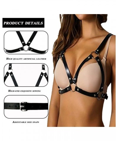 Punk Leather Body Belt Suspenders Lingerie Gothic Garter Belts Lb-019-lp-320 $9.66 Body Jewelry