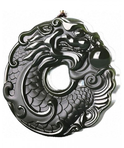 China Natural Hetian Green Jade Nephrite Carved Fengshui Zodiac Dragon Beast Pendant Amulet Dragon Fish 1 $37.39 Necklaces