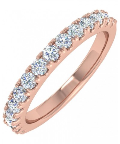 1/2 Carat Diamond Wedding Band Ring in 14K Gold Rose Gold $144.90 Bracelets