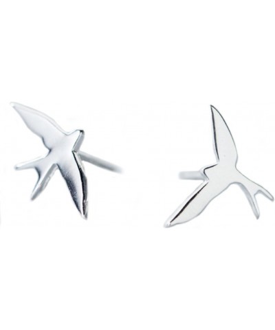 Original Flying Bird Little Swallow Sterling Silver Stud Earrings-Shining $11.99 Earrings