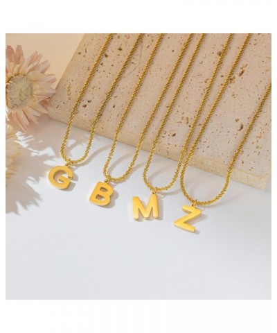 Initial Necklaces for Women 18K Gold Plated Dainty Letter Necklace Personalized Tiny A-Z Initial Pendant Cute Monogram Name C...