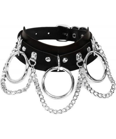 Cool Punk Gothic Collar PU Leather Spike Studded Vintage Necklace for Men Women Black P:1PCS $12.59 Necklaces