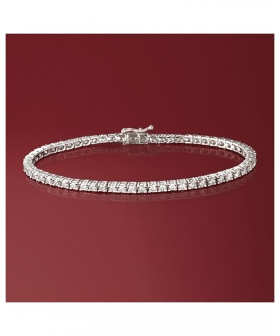 14kt Gold Diamond Tennis Bracelet H-I Color I - 2 Clarity 3.00 ct. t.w. in White Gold 8.0 Inches $1.00 Bracelets