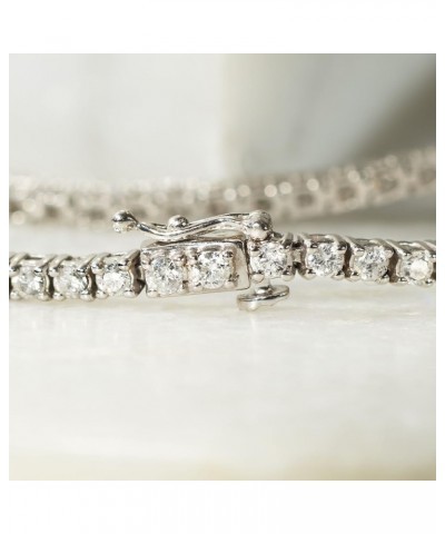 14kt Gold Diamond Tennis Bracelet H-I Color I - 2 Clarity 3.00 ct. t.w. in White Gold 8.0 Inches $1.00 Bracelets