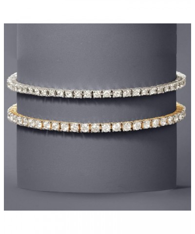 14kt Gold Diamond Tennis Bracelet H-I Color I - 2 Clarity 3.00 ct. t.w. in White Gold 8.0 Inches $1.00 Bracelets