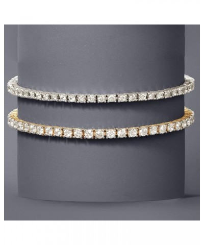 14kt Gold Diamond Tennis Bracelet H-I Color I - 2 Clarity 3.00 ct. t.w. in White Gold 8.0 Inches $1.00 Bracelets