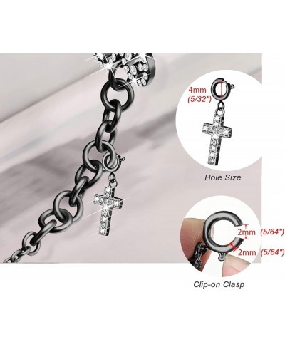 Charms Compatible with Apple Watch Bracelet Women Cross/Black $8.24 Bracelets