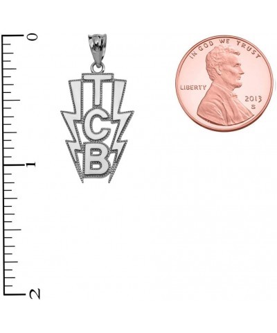 Fine Sterling Silver Taking Care of Business in a Flash (TCB) Vertical Pendant Necklace, 18 $28.19 Necklaces