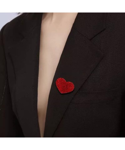 Valentine's Day Gift Brooch Pin Big Love Heart Shape Brooches Cupid's Arrow in Heart Fall in Love Lapel Pin Red Heart Pin red...