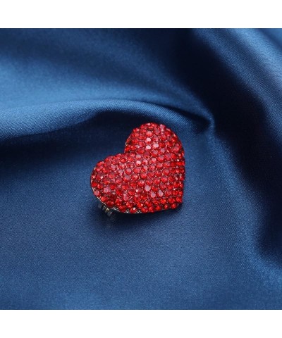 Valentine's Day Gift Brooch Pin Big Love Heart Shape Brooches Cupid's Arrow in Heart Fall in Love Lapel Pin Red Heart Pin red...