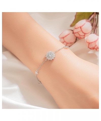 1CT Moissanite Bracelet for Women, 925 Sterling Silver D Color Ideal Cut Diamond Bracelet with Certificate of Authenticity 1c...