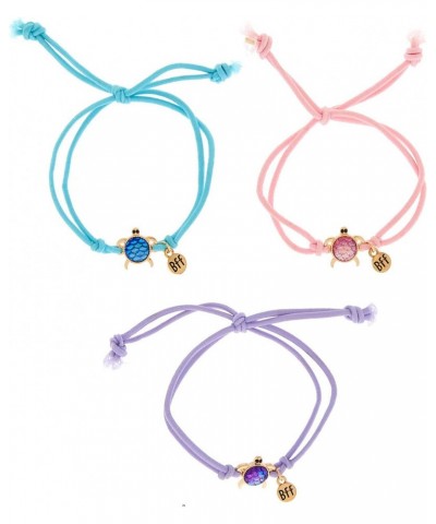 Pastel Turtle Stretch Friendship Bracelets - 3 Pack $10.12 Bracelets